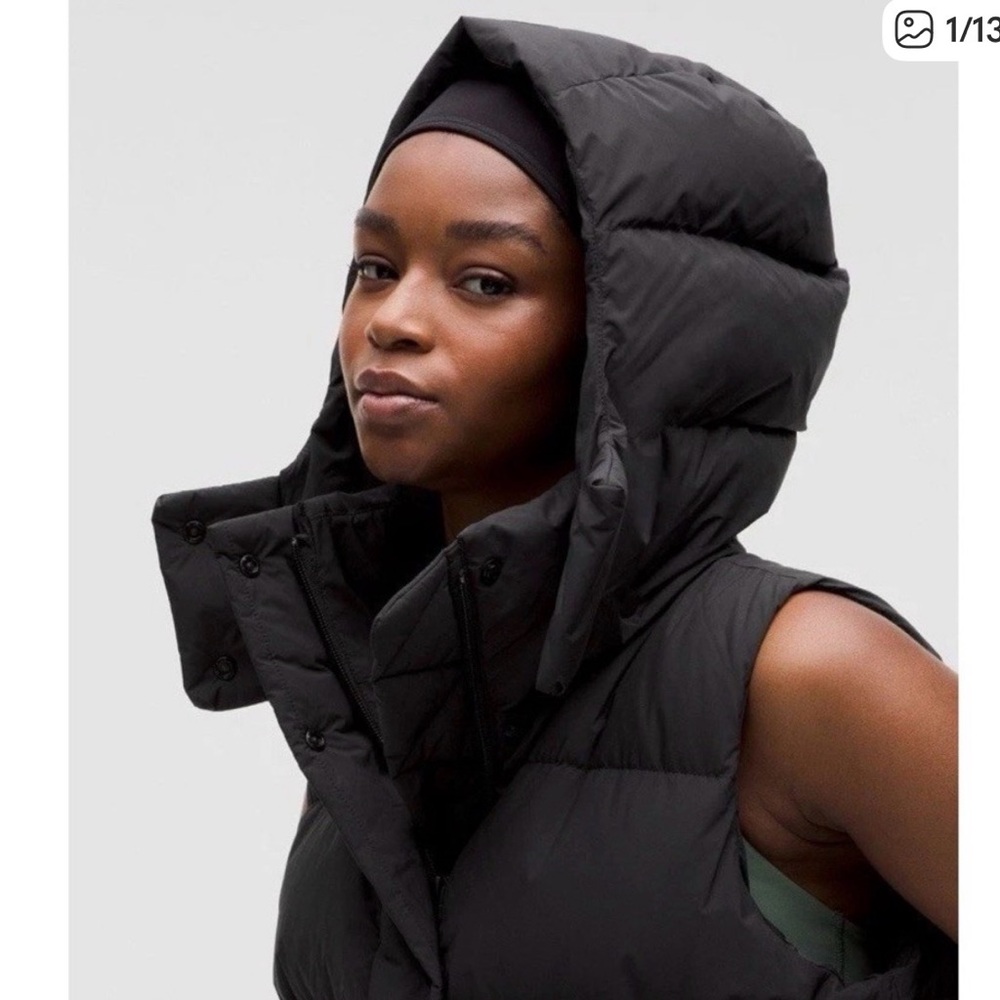 lululemon athletica Black puffer vest NEW never worn
